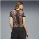 Puma Γυναικεία κοντομάνικη μπλούζα Essentials Graphics Leo Luxe Bedazzled Slim Tee